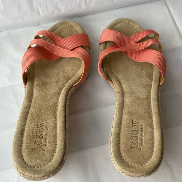 J. Crew Espadrille wedge sandals, size 10 with 3” wedge, never worn. - Picture 2 of 4